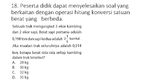 We did not find results for: Bedah Kisikisi Matematika 23 Januari 2019 Dinas Pendidikan