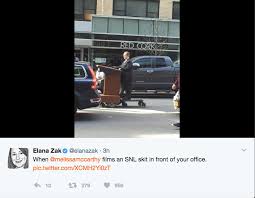 Melissa Mccarthy Seen Cruising Down Nyc Street As Sean Spicer For Snl Skit Video