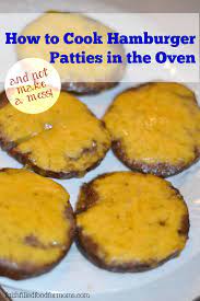 How To Cook Frozen Burgers In The Oven Without A Mess Recipe How To Cook Hamburgers Baked Burgers How To Cook Burgers