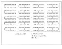 Tent Layouts Seating Capacity Chart Aa Party And Tent