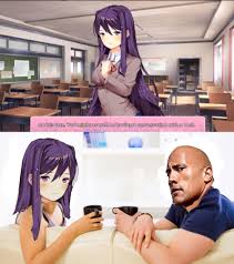 Conversation With A Rock Doki Doki Literature Club Literature Club Literature Funny Pictures