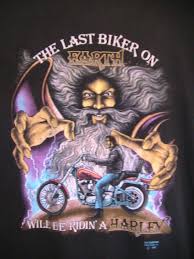 Vtg Original Harley Davidson Tee Shirt 3d Emblem The Last Biker On Earth 90 Harleydavidson Graphictee
