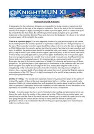 An effective position paper can be broken into five simple parts: Position Paper Guidelines Pdf Knightmun