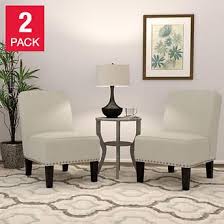 Wallis Fabric Slipper Chair 2 Pack Chair Slipper Chair Wooden Lounge Chair