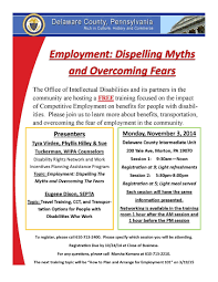 Employment Dispelling Myths Overcoming Fears Overcoming Fear
