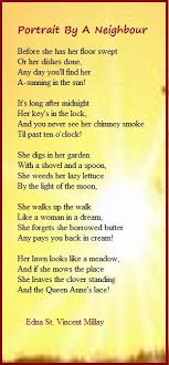 Portrait By A Neighbour Edna St Vincent Millay Poetic Words Inspirational Words Words