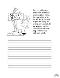 North Pole Creative Writing Ad Writing Writing Activities Creative Writing