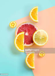 Flat Lay Citrus Fruits On Graphical Background Modern Trendy Fruit Wallpaper Photography Fruit Photography Fruit Wallpaper
