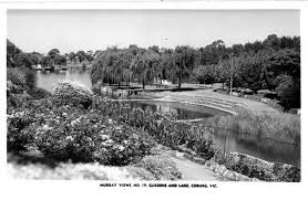 C1950 Gardens And Lake Coburg Melbourne Victoria Australia Coburg Victoria Australia Lake