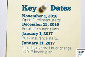 Idoi announces august 15th enrollment deadline for aca marketplace. Key Health Insurance Deadlines For 2017 Marketplace Healthcare Gov