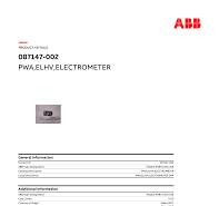 PWA,ELHV,ELECTROMETER 087147-002