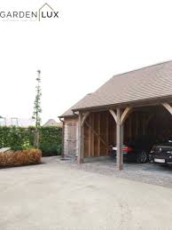 dubbele landelijke carport carport zadeldak luxe