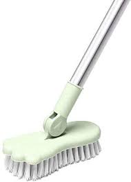 Everyone should know how to clean a bathroom, my mom taught me how when i was very young, and it became one of the chores that needed to be done before we could go. Floor Scrub Brush Bathroom Bathtub Shower Tile Grout Scrubber Rotatable 5 9inches Wide 47 2inches Long Handle Indoor Kitchen Push Broom Scrubbing Cleaning Brush For Hard To Reach Areas Buy Online At Best Price