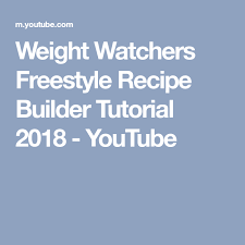 Pin On Weight Watchers Recipes