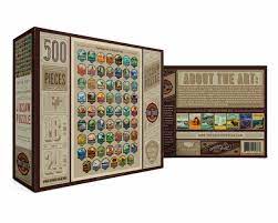 National parks of america us flag word cloud gift jigsaw puzzle. Park Emblems Puzzle