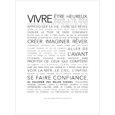 L Affiche Vivre A S Offrir Vie De Miettes Vie De Miettes Apprendre A Etre Heureux Affiche