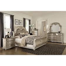 Some dings on the bed. Cavalier Sleigh Bedroom Set Silver Homelegance Furniture Cart