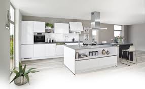 Grifflose Design Kuche Mit Hochwertiger Ausstattung Und Echtlack Ultra Hochglanzfronten In Premiumweiss Die 16 Mm Sta Kuche Ideen Wand Kuchen Design Ikea Kuche