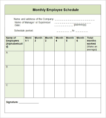 Plan your rota in minutes so you can get back to the important things. Free 10 Sample Monthly Schedule Templates In Google Docs Google Sheets Excel Ms Word Numbers Pages Pdf