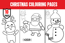 These will keep the kids busy for a while and get them practicing their leters of the alphabet! Christmas Coloring Pages For Kids Kdp Graphic By Ui Sahirsulaiman Creative Fabrica