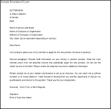 Developing a job application letter can give you the chance to explain the weak areas of your resume. Letter Of Intent For Job Template Cover Letter Sample For Job Application