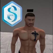 Cross with folded hands tattoo: Second Life Marketplace Ripper S Tattoos Signature Color Cross Chest Le