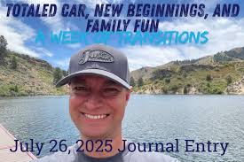 Life's transitions keep coming! In tomorrow's "Life with Justin Stephens"  Journal Entry, I share the latest: My car's officially totaled (time for a  new ride—finance tips included!), starting as house manager for