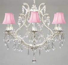 All Things Soft And Beautiful Pink Chandelier Crystal Chandelier Wrought Iron Style