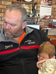 Who said men can't multi task 🤣🤣 The boss was holding his daughter while  she slept and getting work done. The joys of parenthood and we wouldn't  change it for the world.