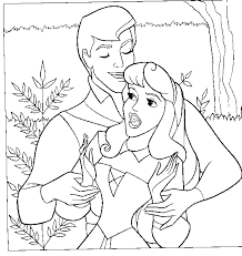Princess aurora & prince phillip. Sleeping Beauty Coloring Pages