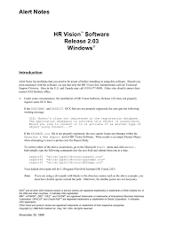 The note file extension has three different file types (mostly seen as the notessimo composition format) and can be opened with three distinctive software programs, with the dominant related application developed by starburst (notessimo software). Alert Notes Hr Vision Software Release 2 03 Manualzz