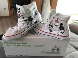 Customized Wedding Converse Chucks By Notlikeyou Hochzeit Turnschuhe Converse Hochzeit Exklusive Schuhe