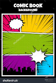 Pop Art Comics Book Magazine Cover Template Cartoon Funny Vintage Strip Comic Superhero Text Speech Bubble Ball Pop Art Comic Comic Art Comic Book Background