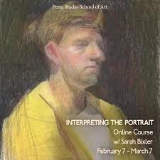 There are 5 spots available! Sign up for Sarah Bixler's Online Course:  Interpreting The Portrait! Price: $256.50 U.S.D. Dates: February 7th-March  7th 2025 (Fridays) Times: 11:30AM to 2:00PM Eastern Time Each session