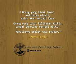 Bersyukur Beda Orang Miskin Dan Orang Kaya Mario Teguh Biblical Quotes Inspirational Inspirational Words Quotes Indonesia