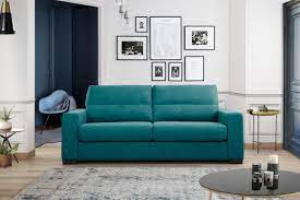 Profitez de prix ikea toute l'année faites vous facilement livrer à domicile. Elya Canape 3 Places Convertible Bleu Canard Canapes Fauteuils Boutique