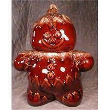 Technically, it could be a gingerbread woman too. Hull Gingerbread Man Cookie Jar Brown Drip 2128552