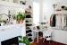 Desk In Closet With Clothes