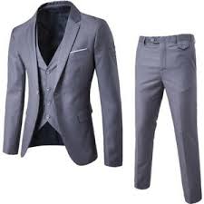 Details About Mens 3 Pieces Set Polyester Material Plus Size Blazers Pants