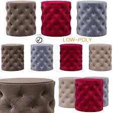 Styles include round, rectangular, tufted, upholstered, and more. Grace Round Tufted Ottoman 33171 3d Model Download 3d Model Grace Round Tufted Ottoman 33171 33171 3dbaza Com