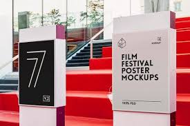 Film Festival Poster Mock Ups 2 Mockup Free Psd Free Psd Mockups Templates Festival Posters