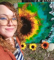 9x12 white canvas and acrylic paint $40 plus shipping 😊