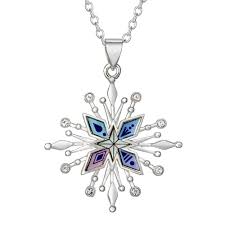 Disney Frozen 2 Unity Snowflake Pendant Necklace Girl S Size 16 White Frozen Jewelry Pendant Disney Jewelry