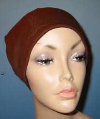 Brown Cotton Hat Liner -chemo, Cancer, Alopecia, Hijab Liner, Sleep Cap,  Scarf Liner Beanie Helmet Liner Beaniehandmade