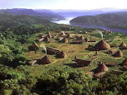 The Family In My Middle Grade Novel Stone Man S Lair Stumbled Across The Ruins Of A Village That Rese Native American Village Cherokee Village Indian Village