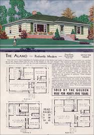 1951 Aladdin Kit Home The Alamo In 2020 Craftsman House Plans Ranch House Designs Vintage House Plans