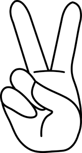 Black And White Peace Sign Hand Clipart Peace Hand Sign Coloring Page Free Clip Art Peace Sign Hand Free Clip Art Peace Fingers