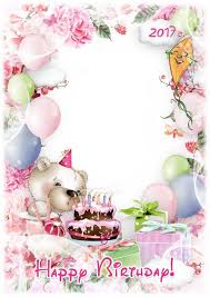 Happy Birthday Images For Kids Free Download Happy Birthday Greeting Photo Frame Template For Baby Pictures Free Birthday Photo Frame Psd Birthday Photo Frame Christmas Photo Cards Happy Birthday Frame