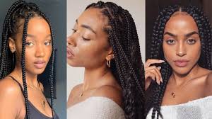 Short braid styles for black hair tied upwards. 52 Best Box Braids Hairstyles For Natural Hair In 2021
