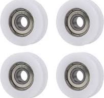CNBTR 4PCS U Type Groove Plastic Guide Bearing Pulley Wheel 34mm Outer  Diameter 8mm Shaft Hole for Max-Load 79kg, Sliding Door Window Roller,  Office ...